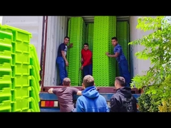 โลจิสติกส์ โครงการพลาสติกคอนเทนเนอร์เก็บกระจก สี่เหลี่ยมสําหรับโซ่การจัดจําหน่ายที่ยั่งยืน