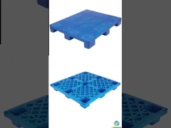 1100 X 1100 ภาระหนัก พลาสติก พาเล็ตสองทางเข้า ยูโรโกดัง พลาสติกฟอร์คลิฟท์ พาเล็ต